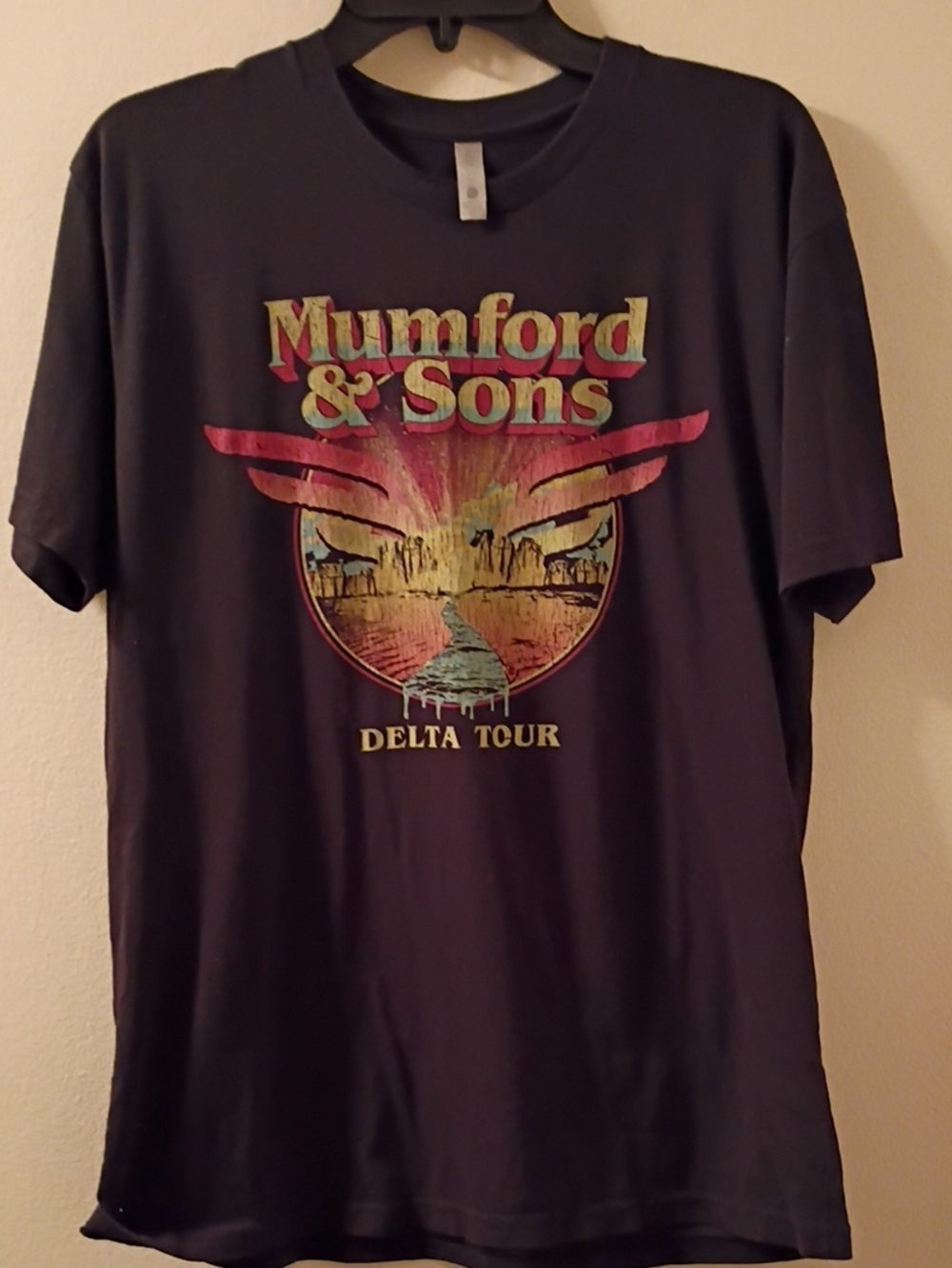 Mumford & Sons Delta Tour Graphic Tee  Two Sided Vintage T Shirt